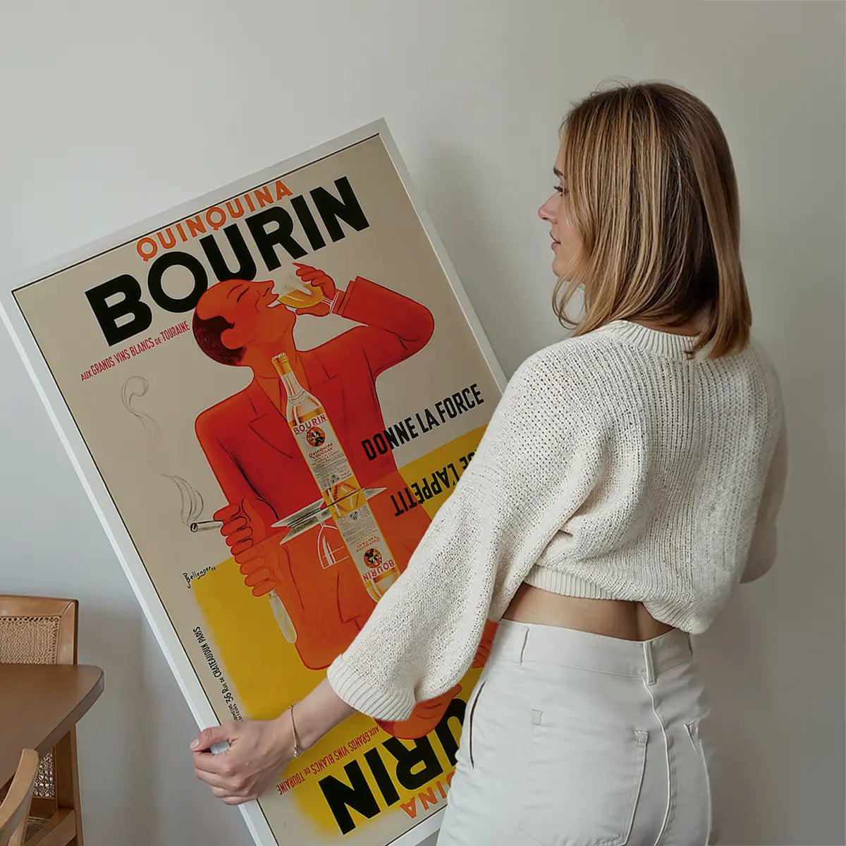 Vintage Bourin Alcohol Poster Print