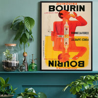 Vintage Bourin Alcohol Poster Print