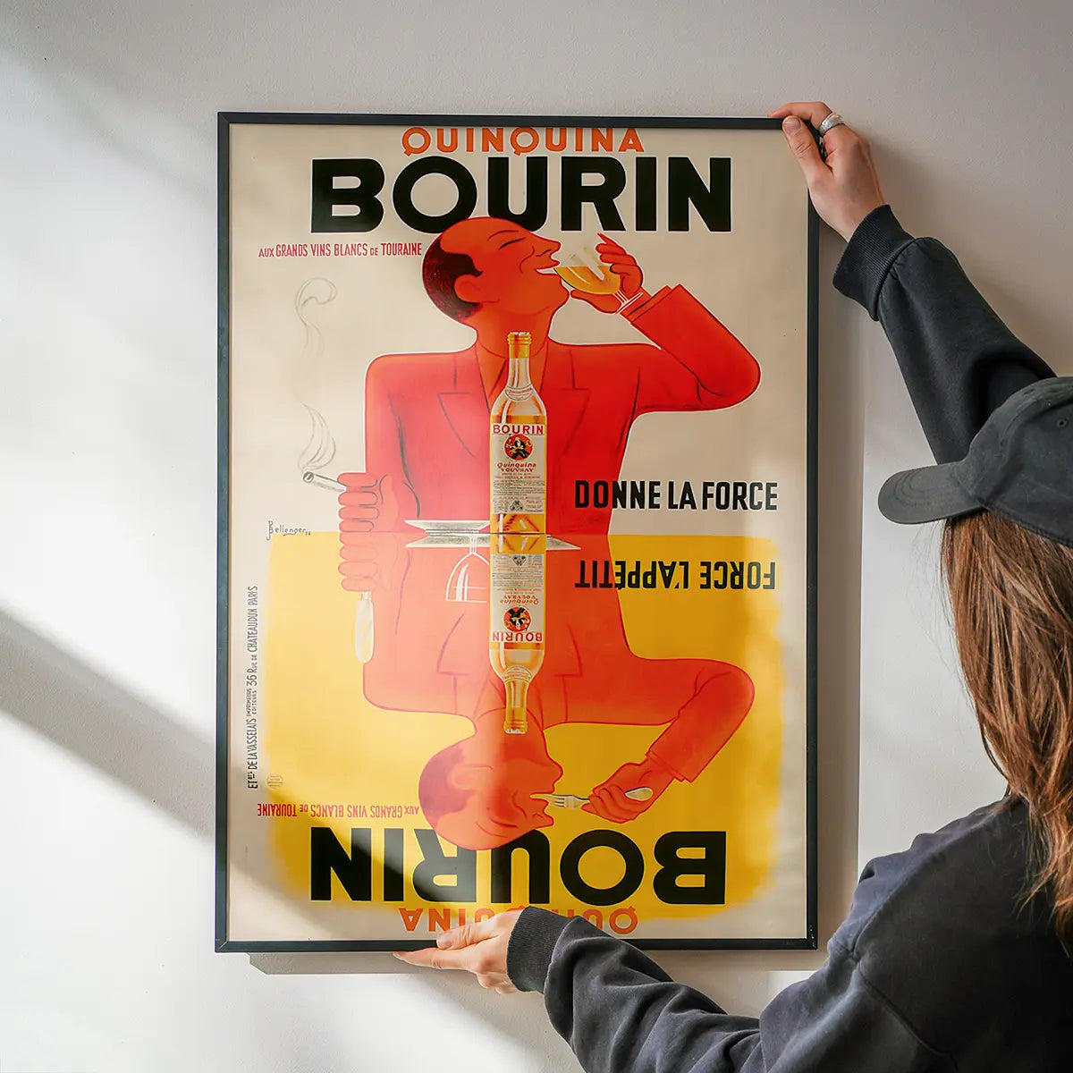 Vintage Bourin Alcohol Poster Print