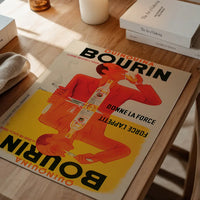 Vintage Bourin Alcohol Poster Print