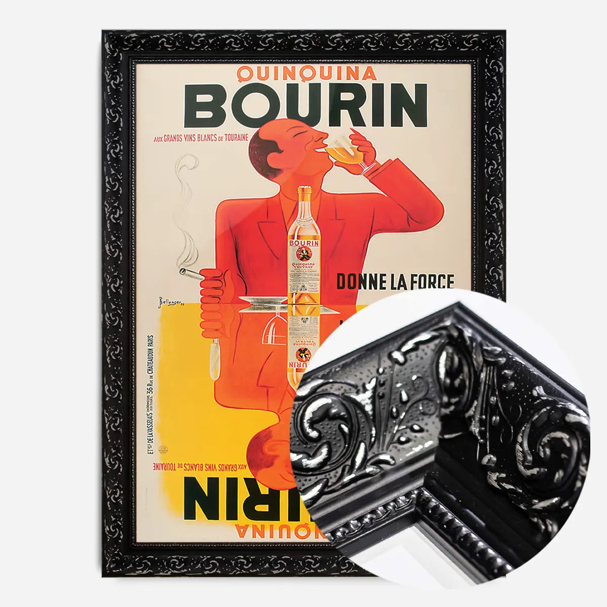 Vintage Bourin Alcohol Poster Print