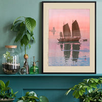Evening Sailboats by Yoshida Hiroshi