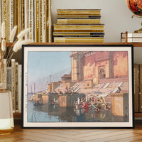 Ghat in Benaras by Yoshida Hiroshi