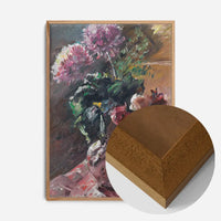 Chrysanthemums And Roses In A Pitcher by Lovis Corinth Poster Print