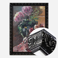 Chrysanthemums And Roses In A Pitcher by Lovis Corinth Poster Print