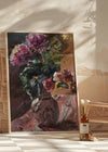 Chrysanthemums And Roses In A Pitcher by Lovis Corinth Poster Print