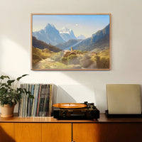 A Scene in the Bernese Highlands Print by Anton Hansch