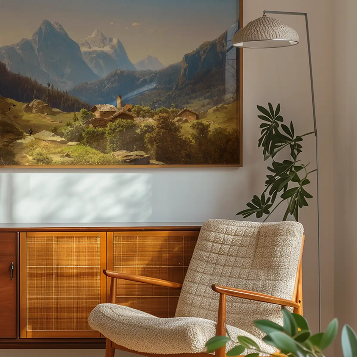 A Scene in the Bernese Highlands Print by Anton Hansch