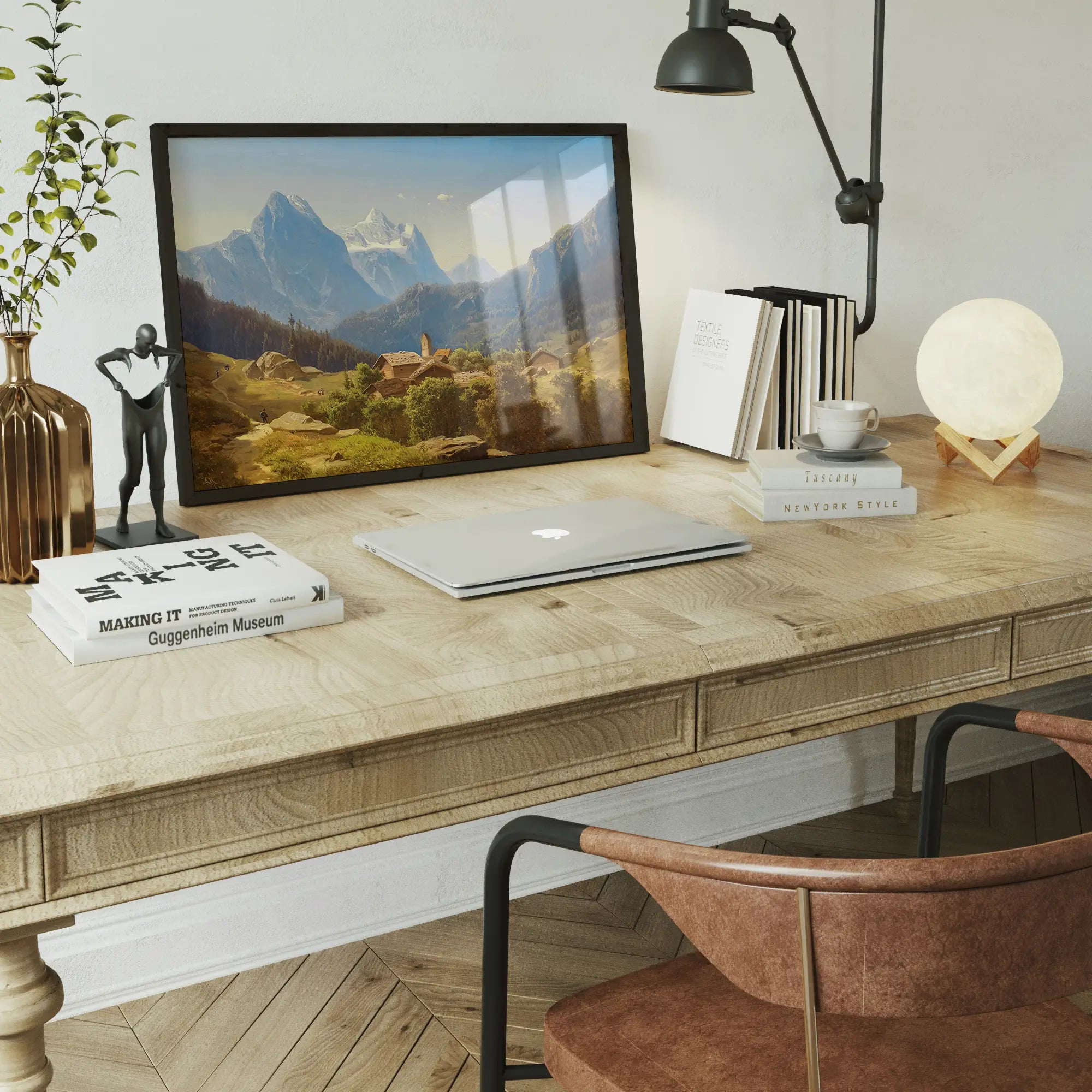 A Scene in the Bernese Highlands Print by Anton Hansch