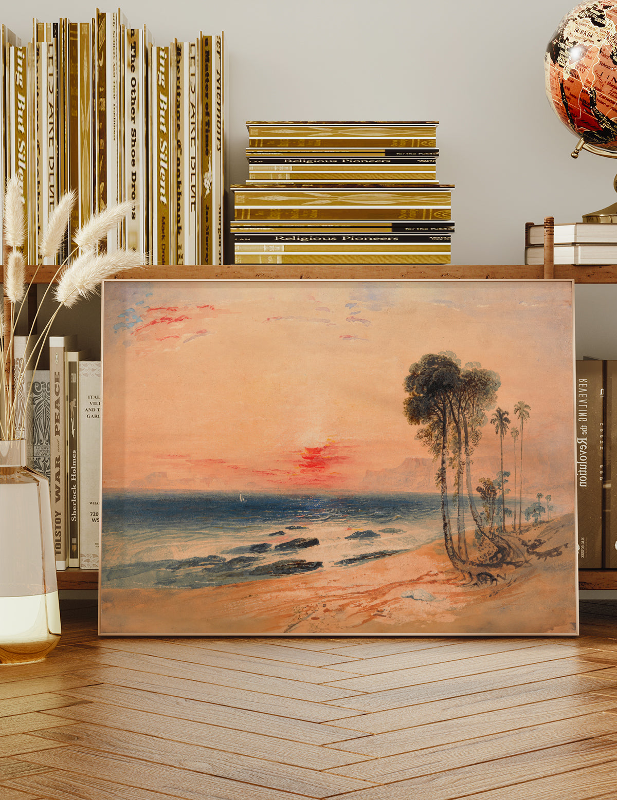 A Tropical Coast Sunset Print by John Martin