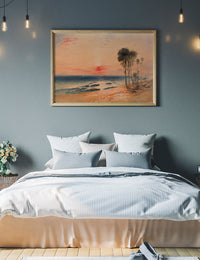 A Tropical Coast Sunset Print by John Martin