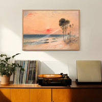 A Tropical Coast Sunset Print by John Martin