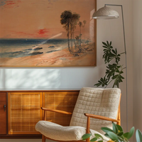 A Tropical Coast Sunset Print by John Martin