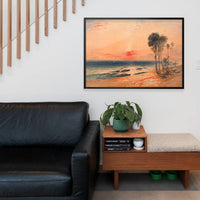 A Tropical Coast Sunset Print by John Martin