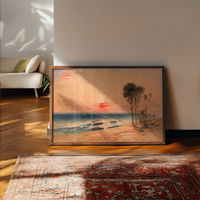 A Tropical Coast Sunset Print by John Martin