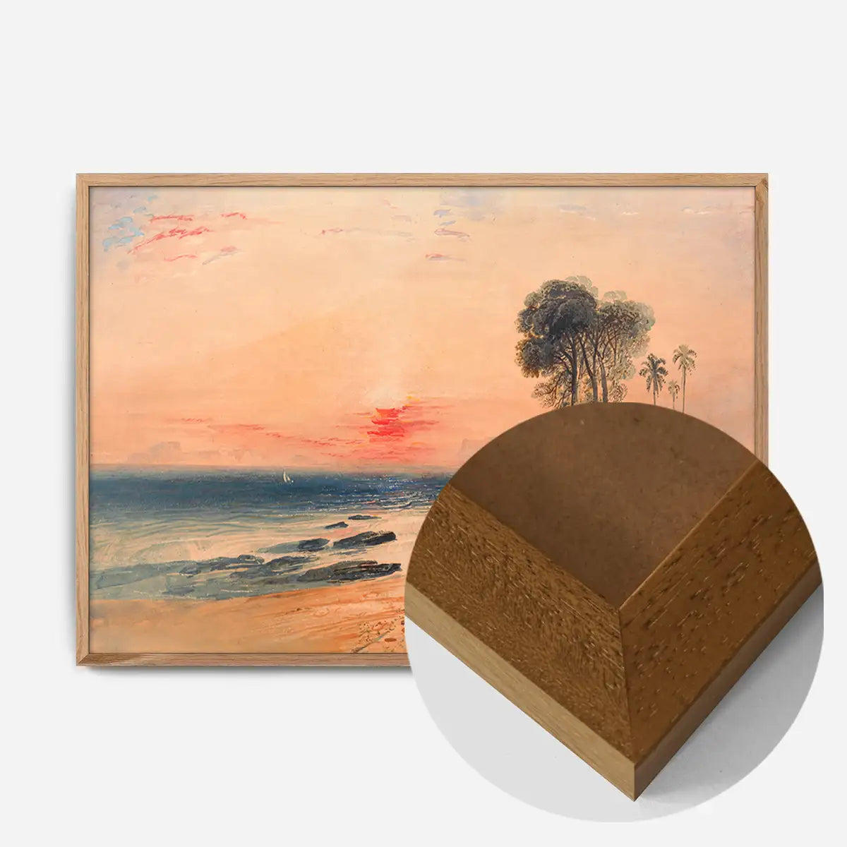A Tropical Coast Sunset Print by John Martin