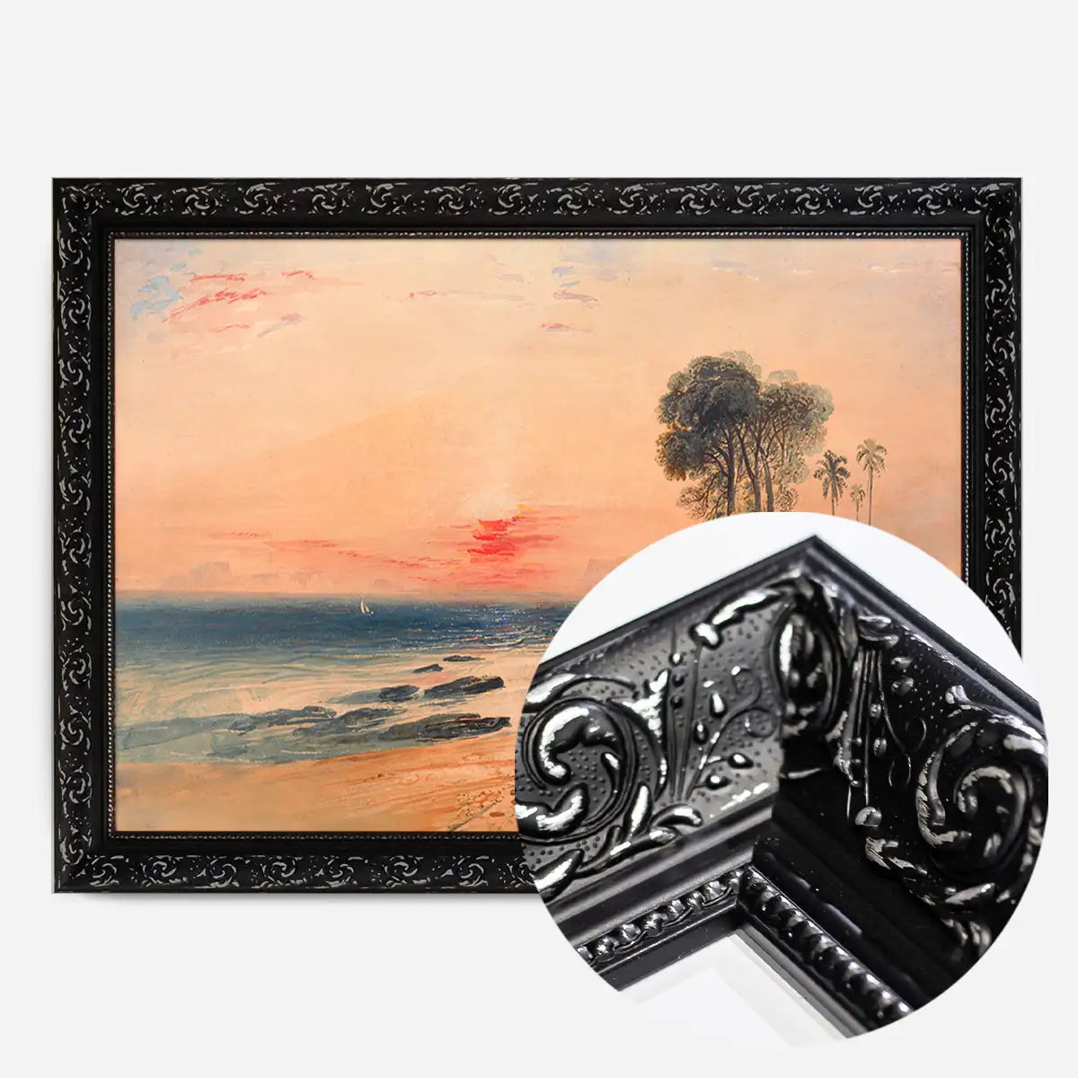 A Tropical Coast Sunset Print by John Martin
