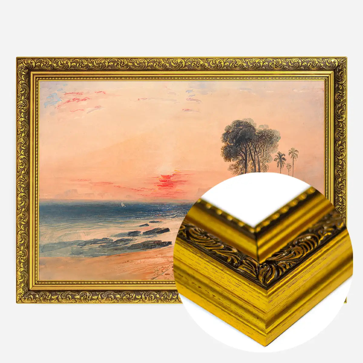 A Tropical Coast Sunset Print by John Martin