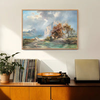 A View of Lake Wolfgangsee Print by Carl Franz Emanuel Haunold