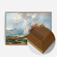 A View of Lake Wolfgangsee Print by Carl Franz Emanuel Haunold