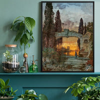 An Arcadian Landscape by Ferdinand Knab Poster Print