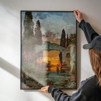 An Arcadian Landscape by Ferdinand Knab Poster Print