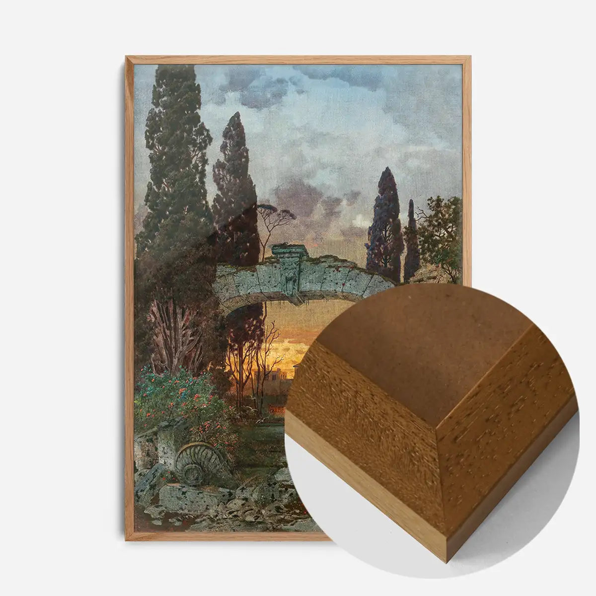 An Arcadian Landscape by Ferdinand Knab Poster Print