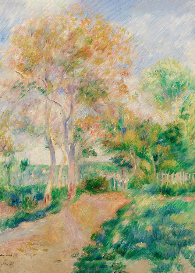 Autumn Landscape by Pierre-Auguste Renoir Poster Print