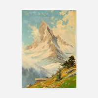 Blick auf das Matterhorn by Toni Haller Poster Print