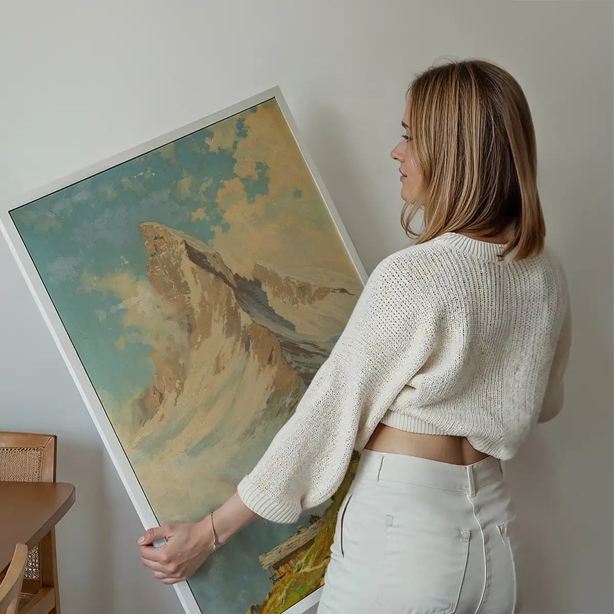 Blick auf das Matterhorn by Toni Haller Poster Print