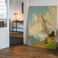 Blick auf das Matterhorn by Toni Haller Poster Print