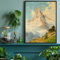 Blick auf das Matterhorn by Toni Haller Poster Print