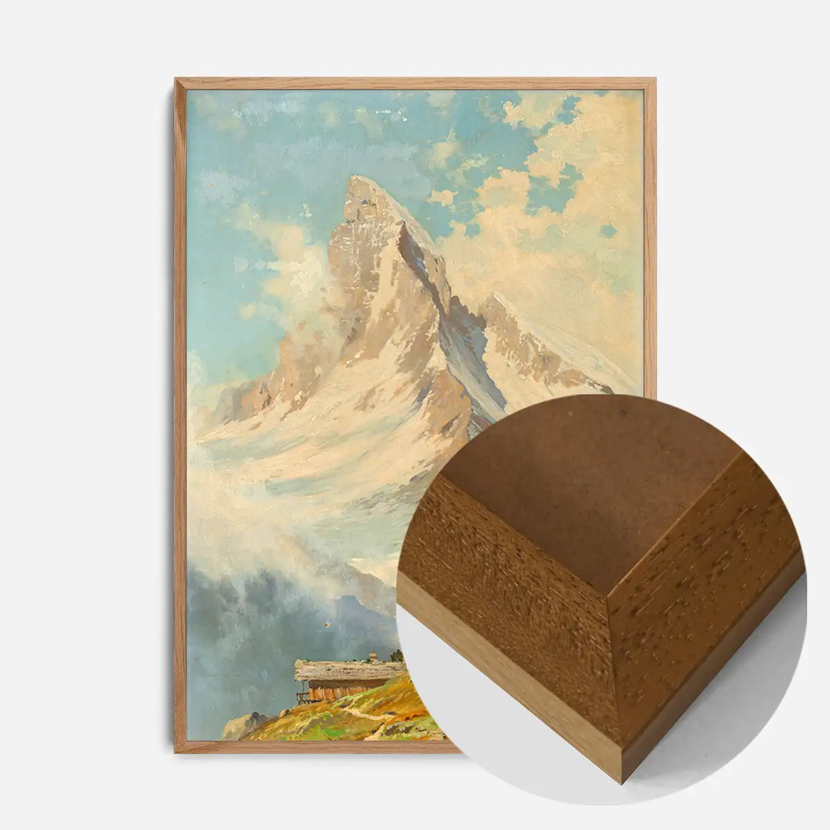 Blick auf das Matterhorn by Toni Haller Poster Print