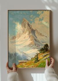 Blick auf das Matterhorn by Toni Haller Poster Print