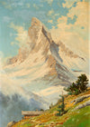 Blick auf das Matterhorn by Toni Haller Poster Print