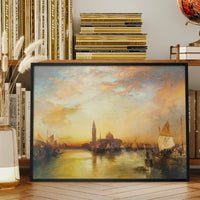 Ducal palace Sunset Print by Thomas Moran