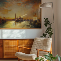 Ducal palace Sunset Print by Thomas Moran