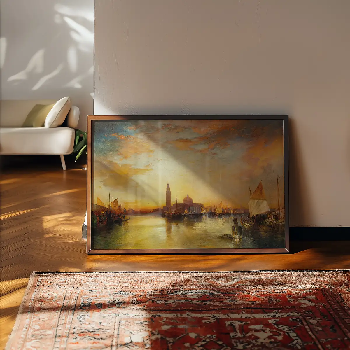 Ducal palace Sunset Print by Thomas Moran
