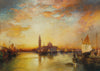 Ducal palace Sunset Print by Thomas Moran