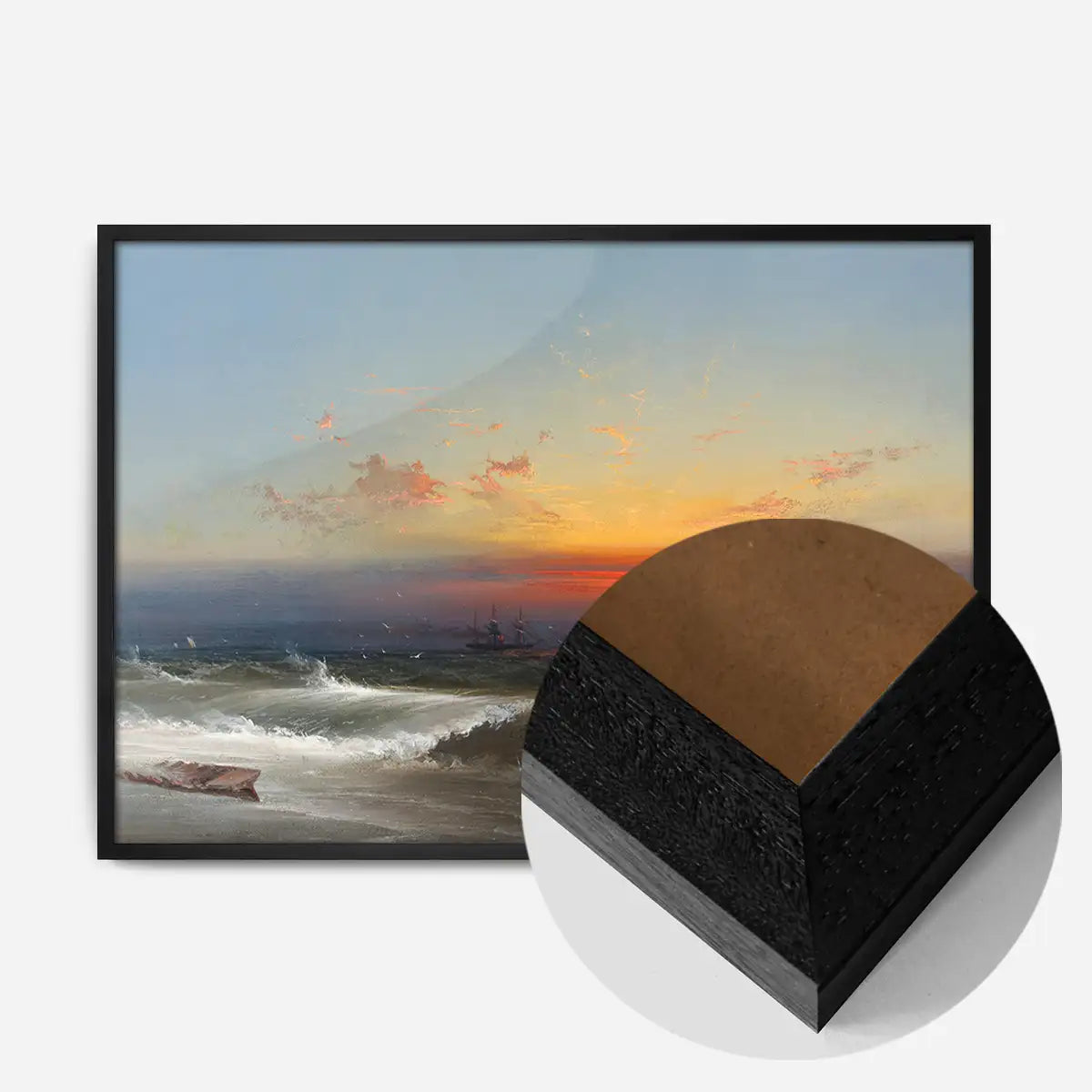 Evening on the Seashore Print by James Hamilton