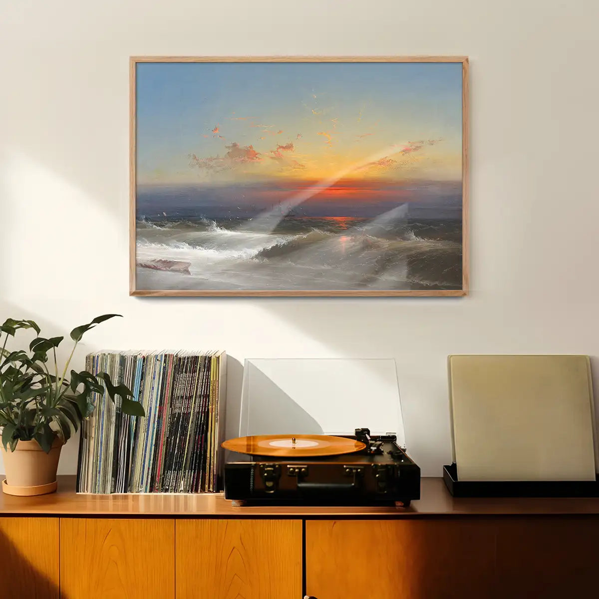 Evening on the Seashore Print by James Hamilton