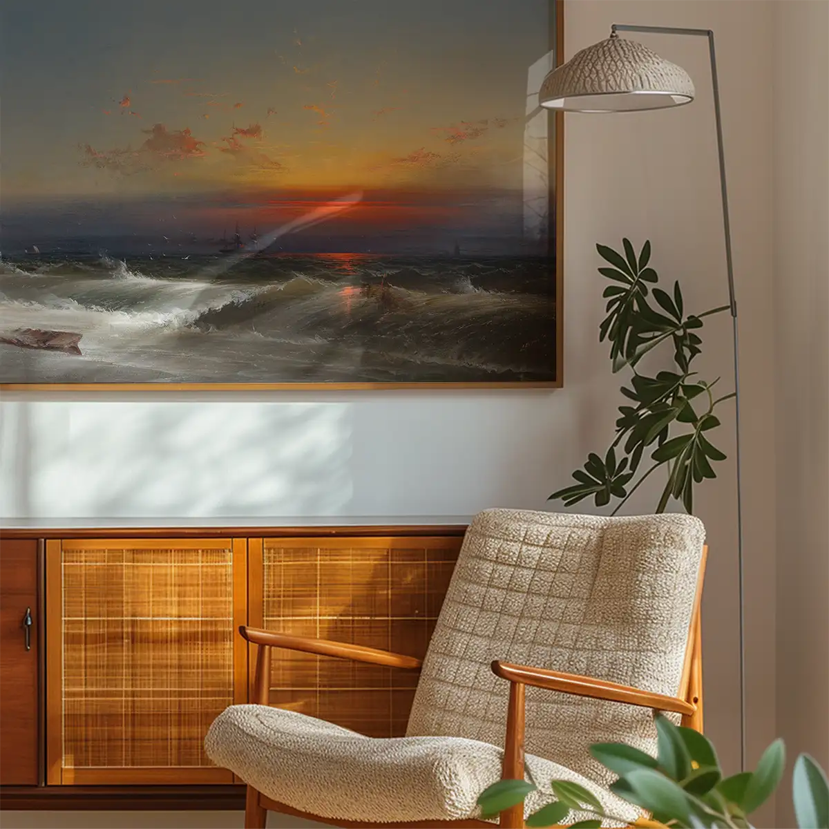Evening on the Seashore Print by James Hamilton