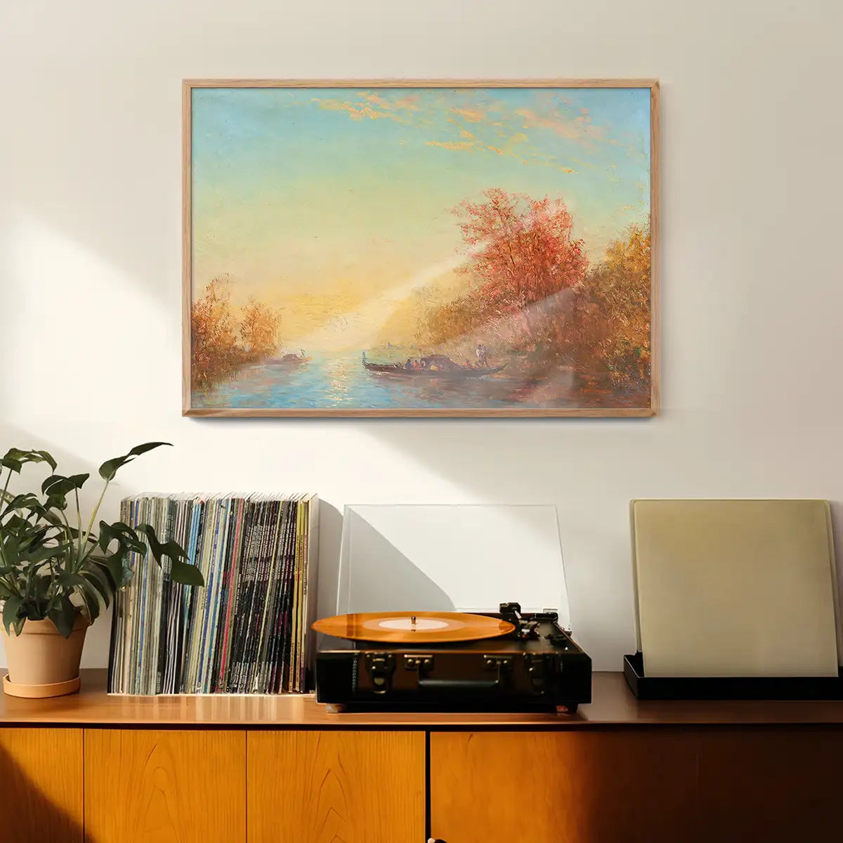 Fusine, Environs De Venise Print by Félix Ziem