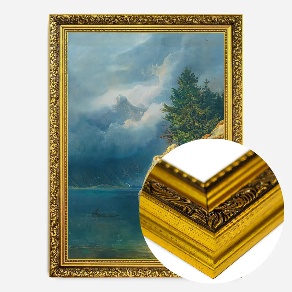 Gebirgssee (1846) by Wilhelm Steinfeld Poster Print