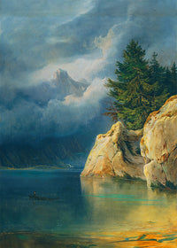 Gebirgssee (1846) by Wilhelm Steinfeld Poster Print