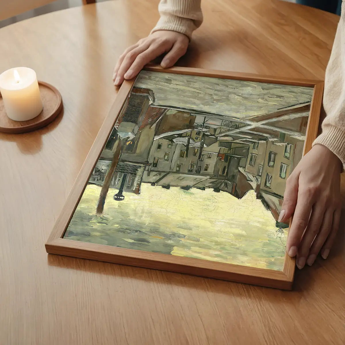 Houses from the back by Vincent van Gogh Poster Print