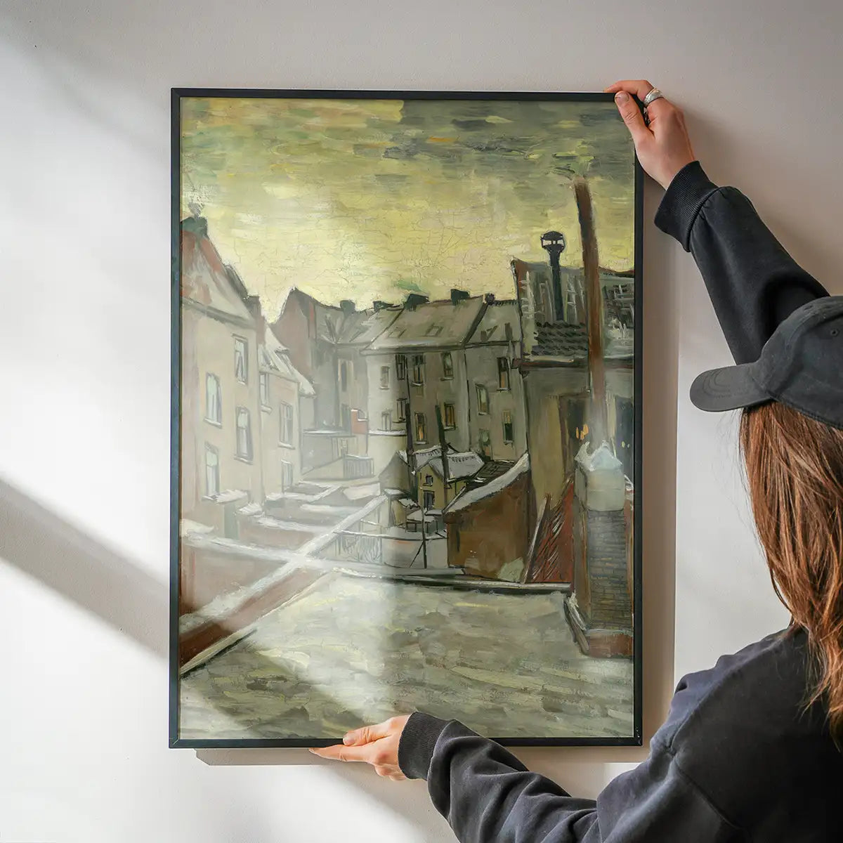 Houses from the back by Vincent van Gogh Poster Print