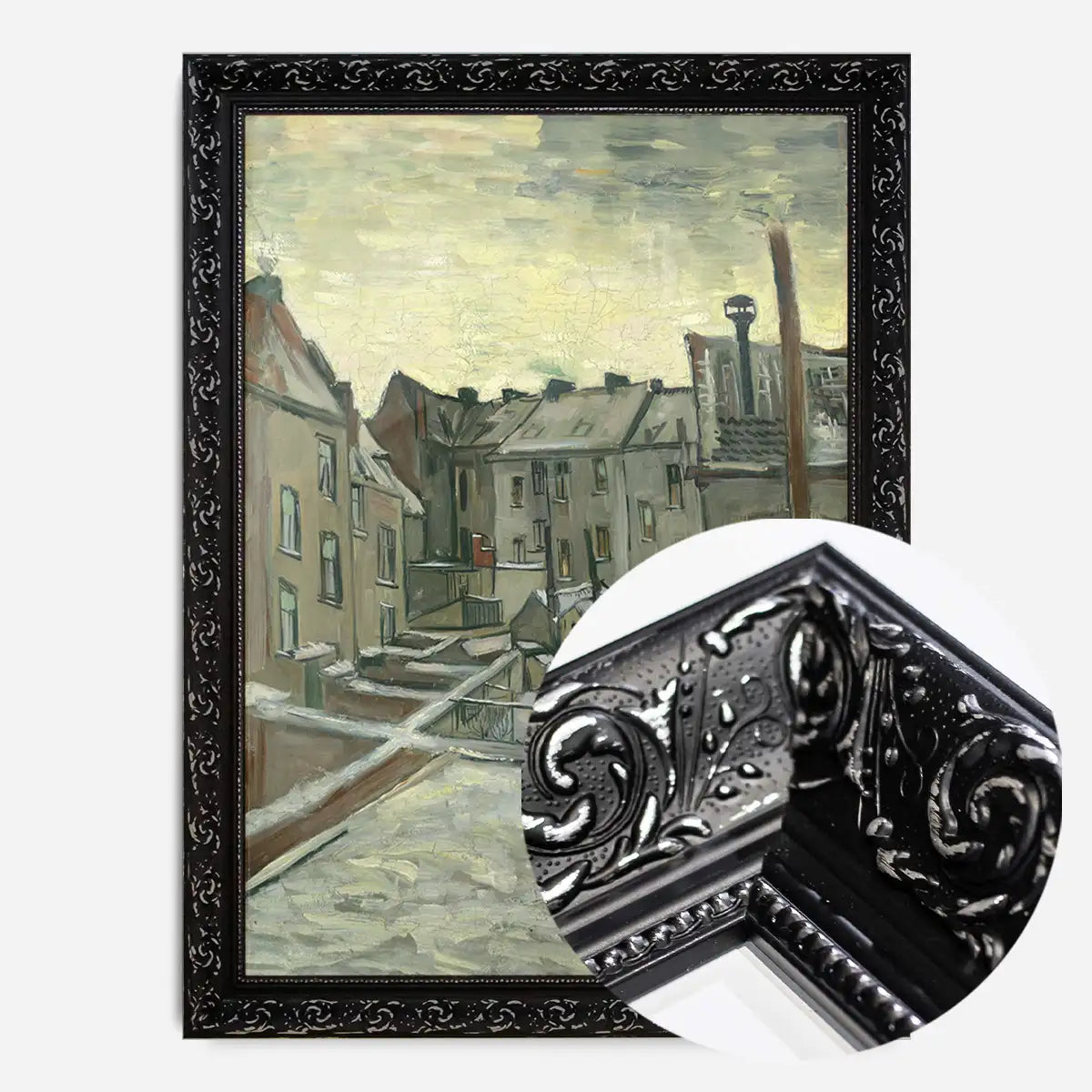 Houses from the back by Vincent van Gogh Poster Print