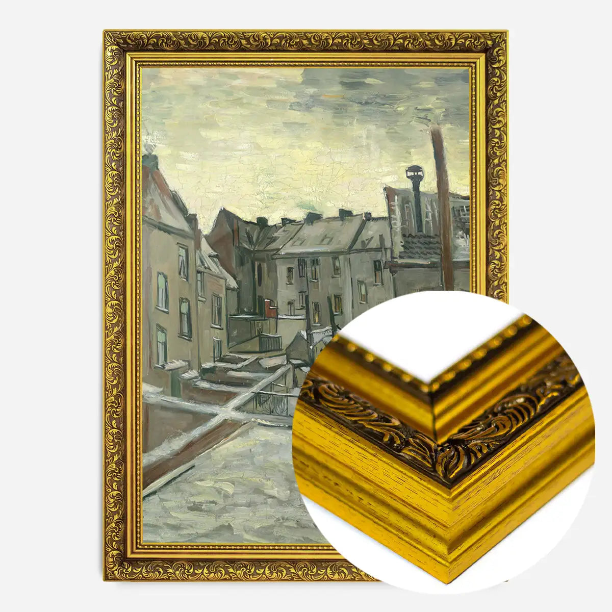 Houses from the back by Vincent van Gogh Poster Print