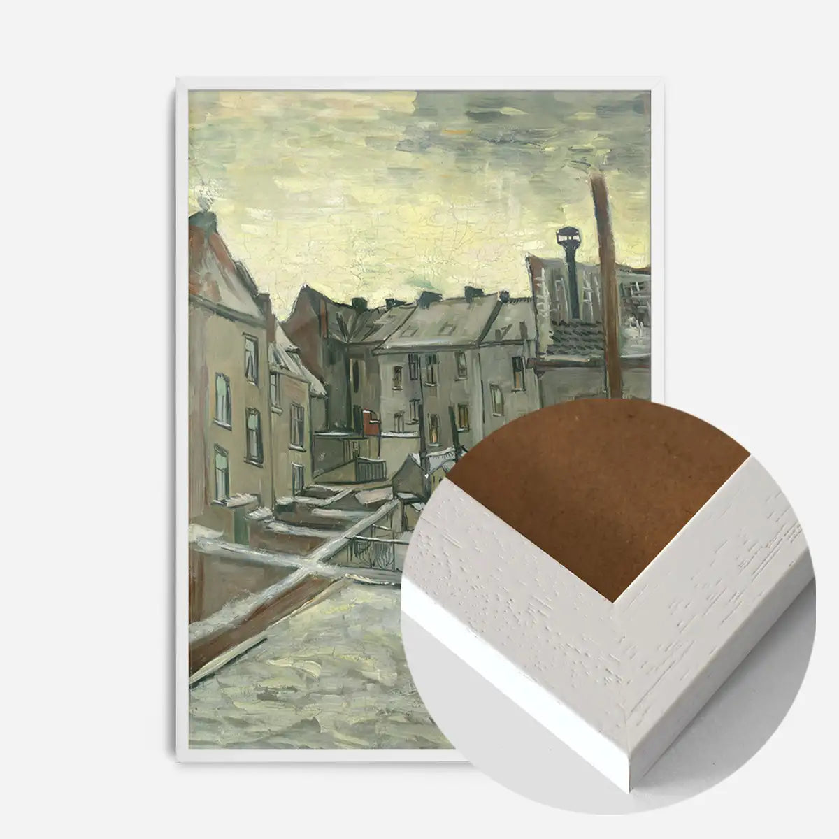 Houses from the back by Vincent van Gogh Poster Print